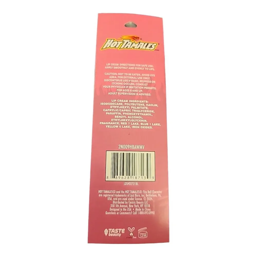 Hot Tamales Candy Flame Kissed Lip Gloss On Fire Red Matte Lip Cream 0.08oz 2024